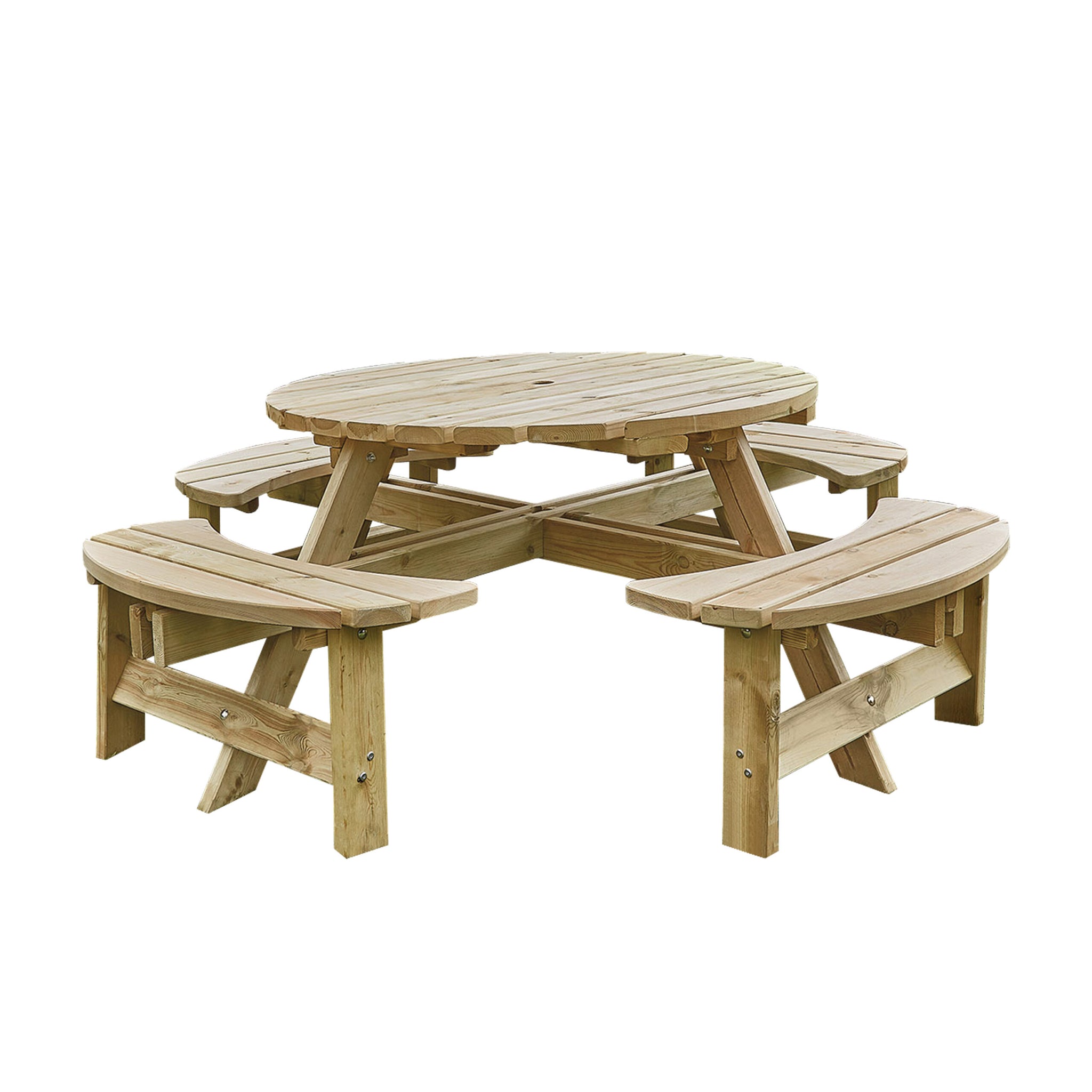 Woodshaw Appleton Round Picnic Bench | Garden Wildlife | Garden Wildlife