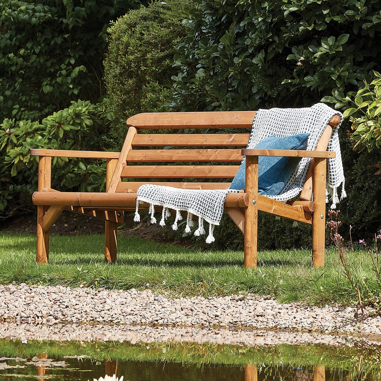 Woodshaw Thornton Rustic Bench 5ft | Garden Wildlife