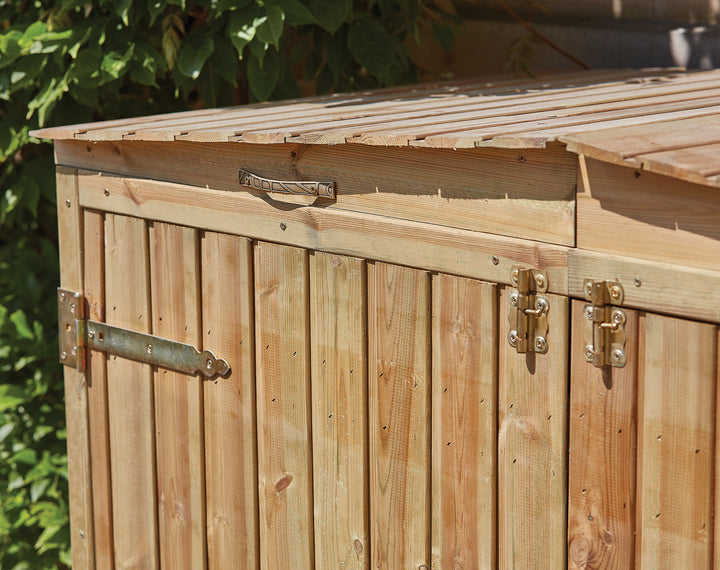 Woodshaw Double Wheelie Bin Store