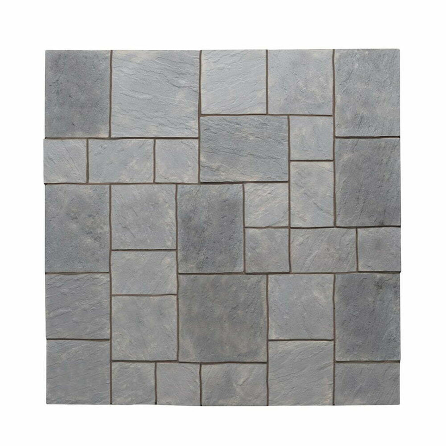 Kelkay Abbey Paving Patio Kits - Graphite - Square