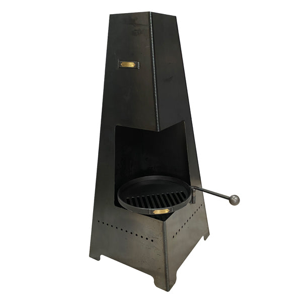 Firepits UK Piazza Chiminea with Swing Arm BBQ Rack
