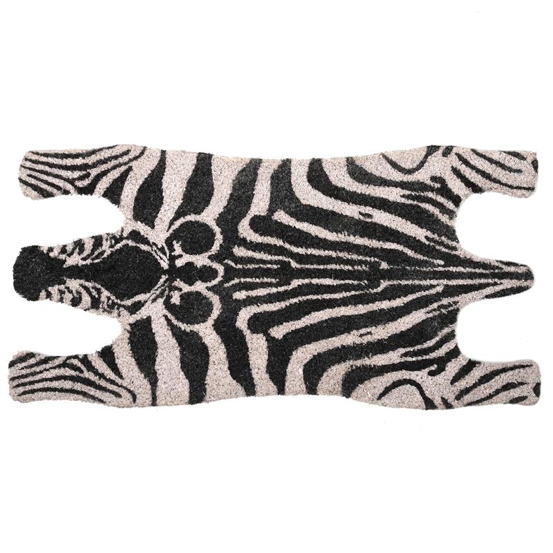 Best for Boots Zebra Coir Doormat