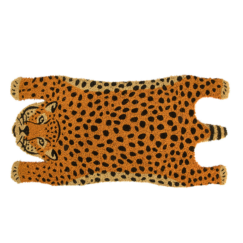 Best for Boots Cheetah Coir Doormat