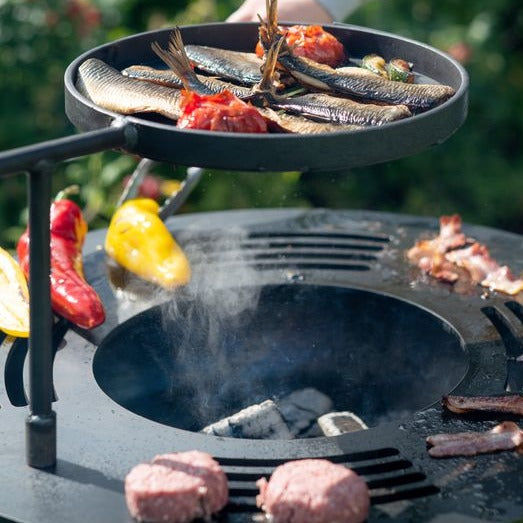 Firepits UK BBQ Ring with Warming Swing Arm