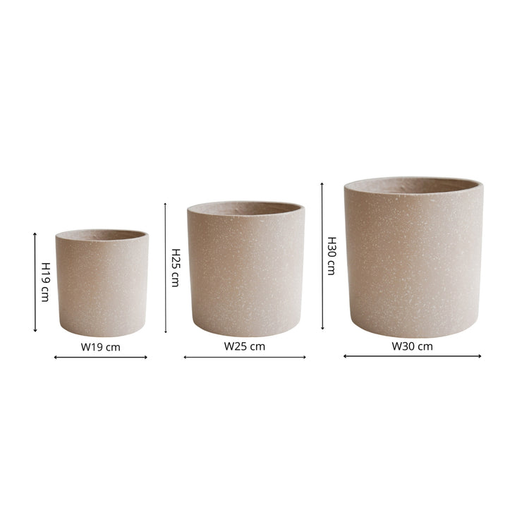 Ivyline Valetta Terrazzo Planter - 3 Set