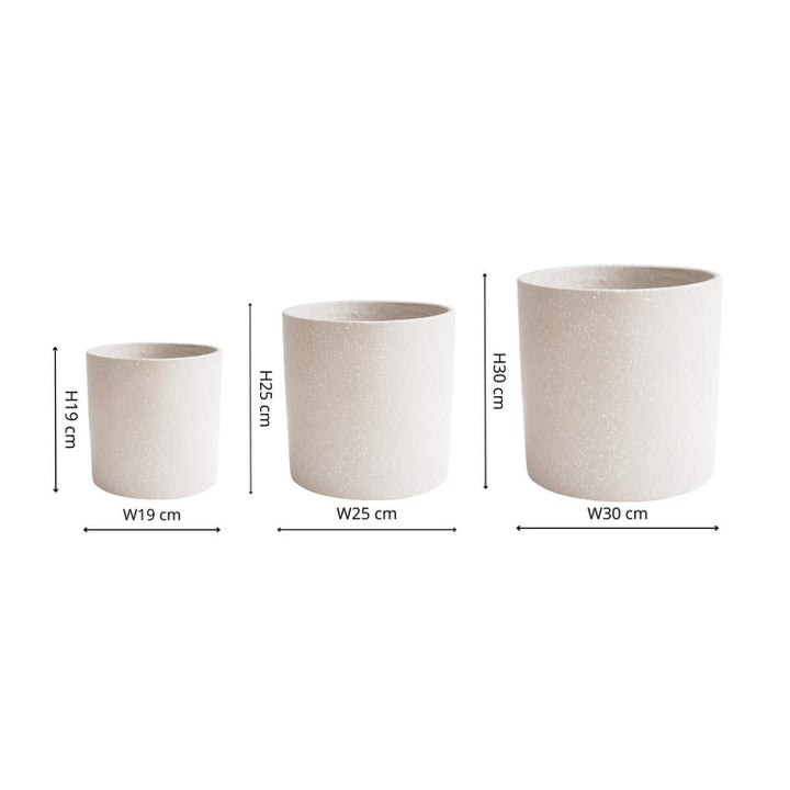 Ivyline Valetta Terrazzo Planter - 3 Set