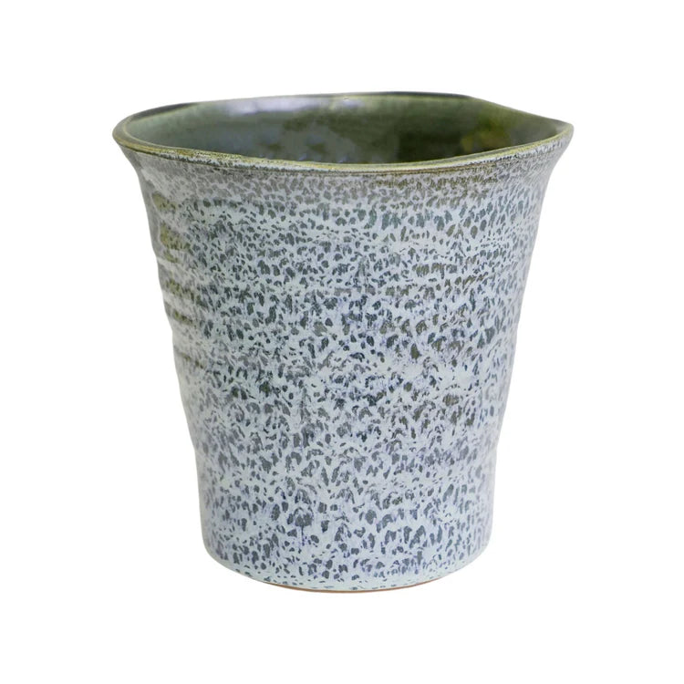 Vallo Reactive Glaze Tapered Planter