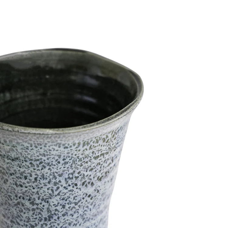 Vallo Reactive Glaze Tapered Planter inside