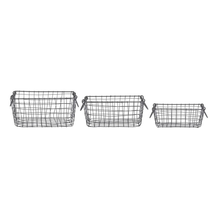 Wire Baskets 3-Pack - Rectangle