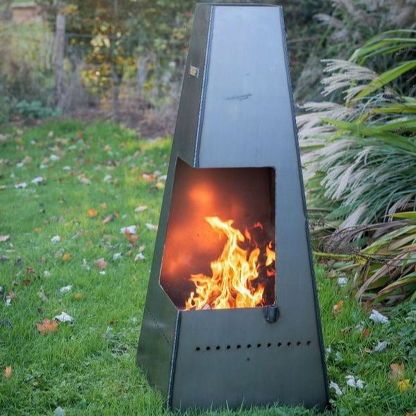 Firepits UK Piazza Chiminea with Swing Arm BBQ Rack