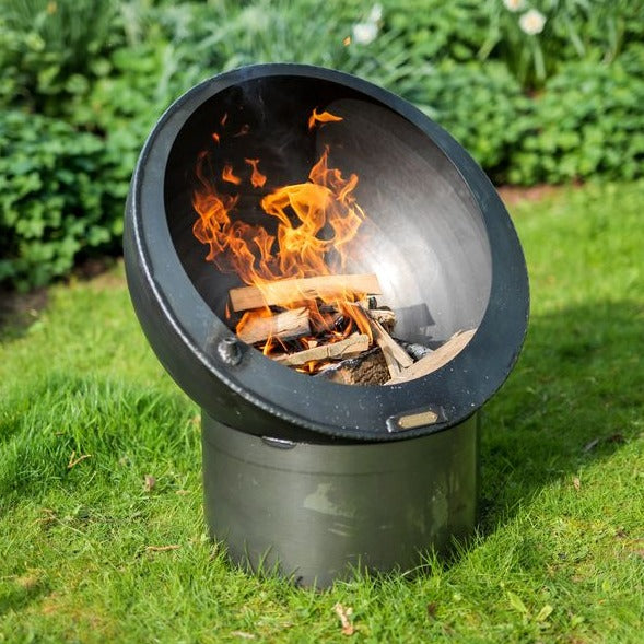 Buy Firepits UK Tilted Sphere with Swing Arm BBQ Rack online UK