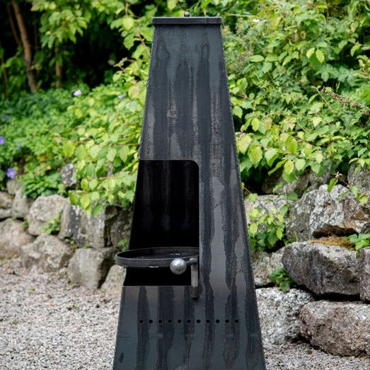 Firepits UK Piazza Chiminea with Swing Arm BBQ Rack