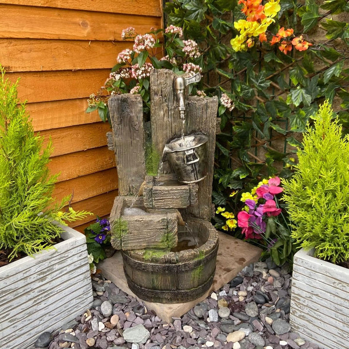 Tranquility Ancient Bucket & Tap Water Feature
