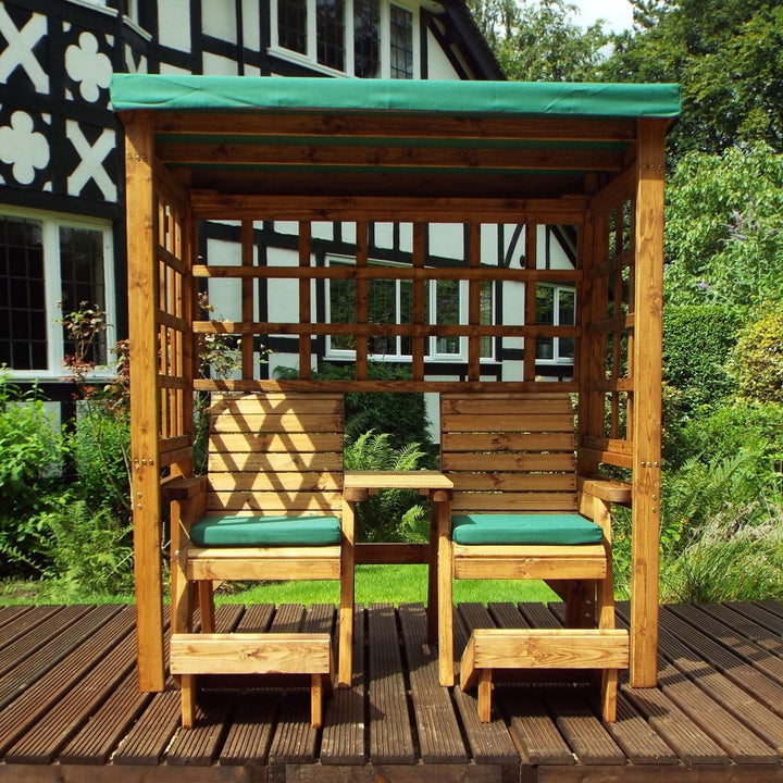 Charles Taylor Henley Twin Seat Arbour - Green