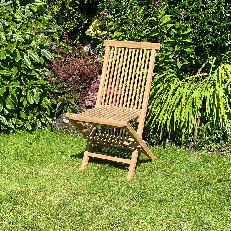 Buy Minster 89cm Folding Teak Chair online UK