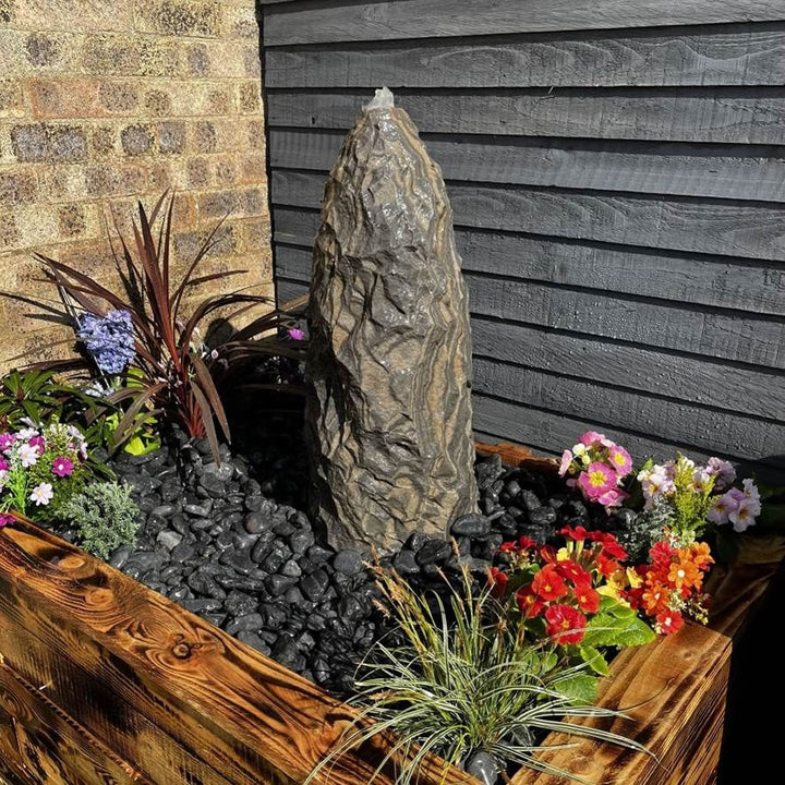 Tranquility Black Sandstone Monolith 60cm Water Feature