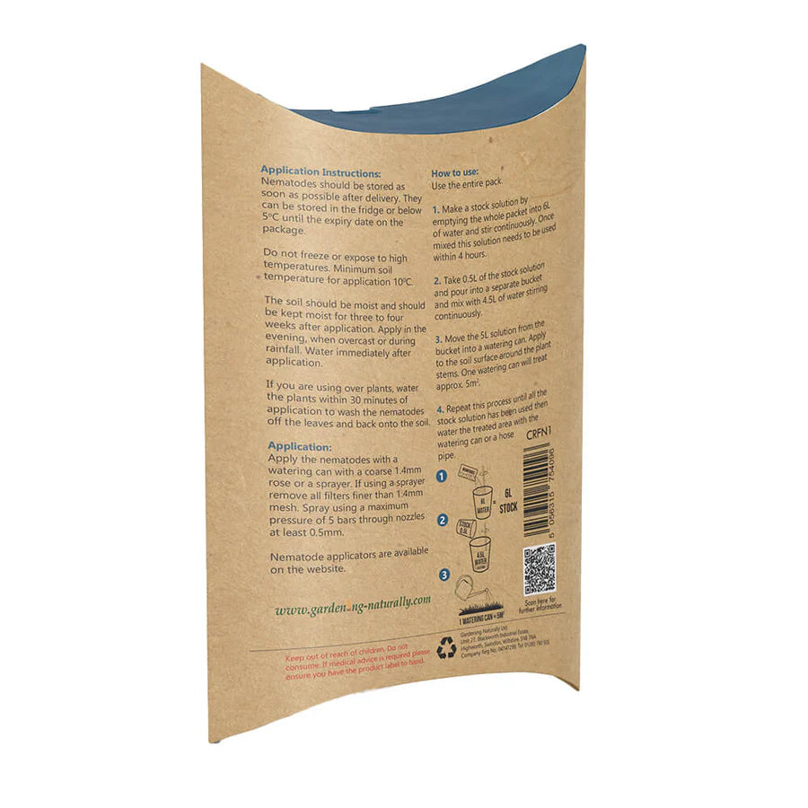 Carrot Root Fly Nematodes - Back of pack