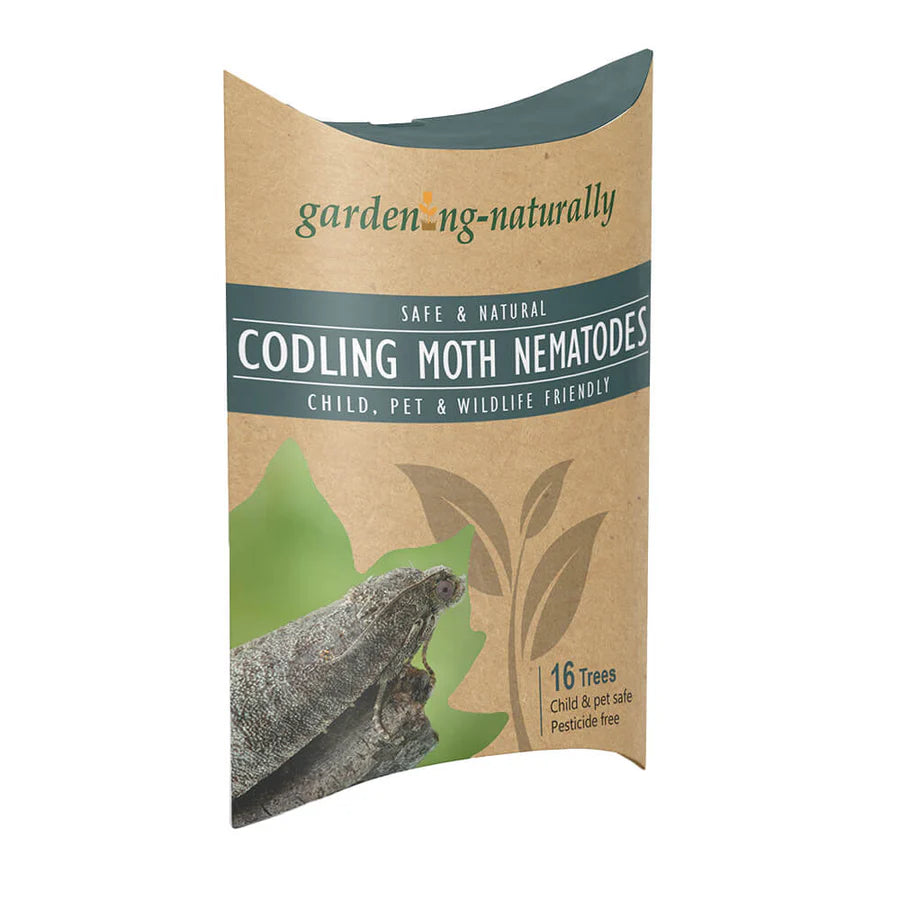 Codling Moth Nematodes Treats 16 Trees - Front of packet