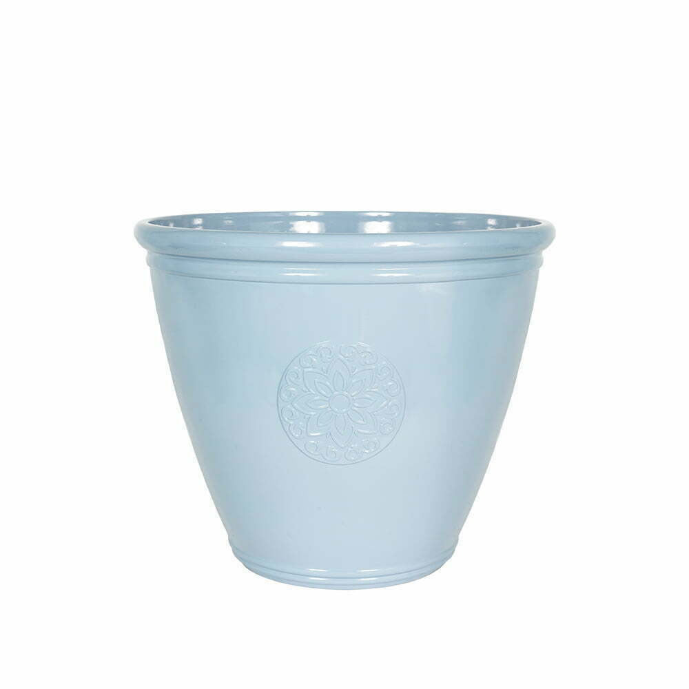 Eden Emblem Planter large blue