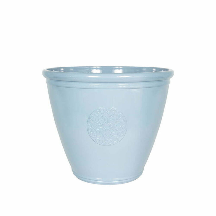 Eden Emblem Planter large blue