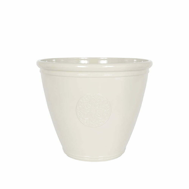 Eden Emblem Planter large white