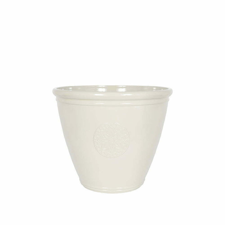 Eden Emblem Planter small white