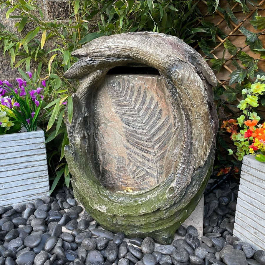 Tranquility Fossil Leaf Water Feature