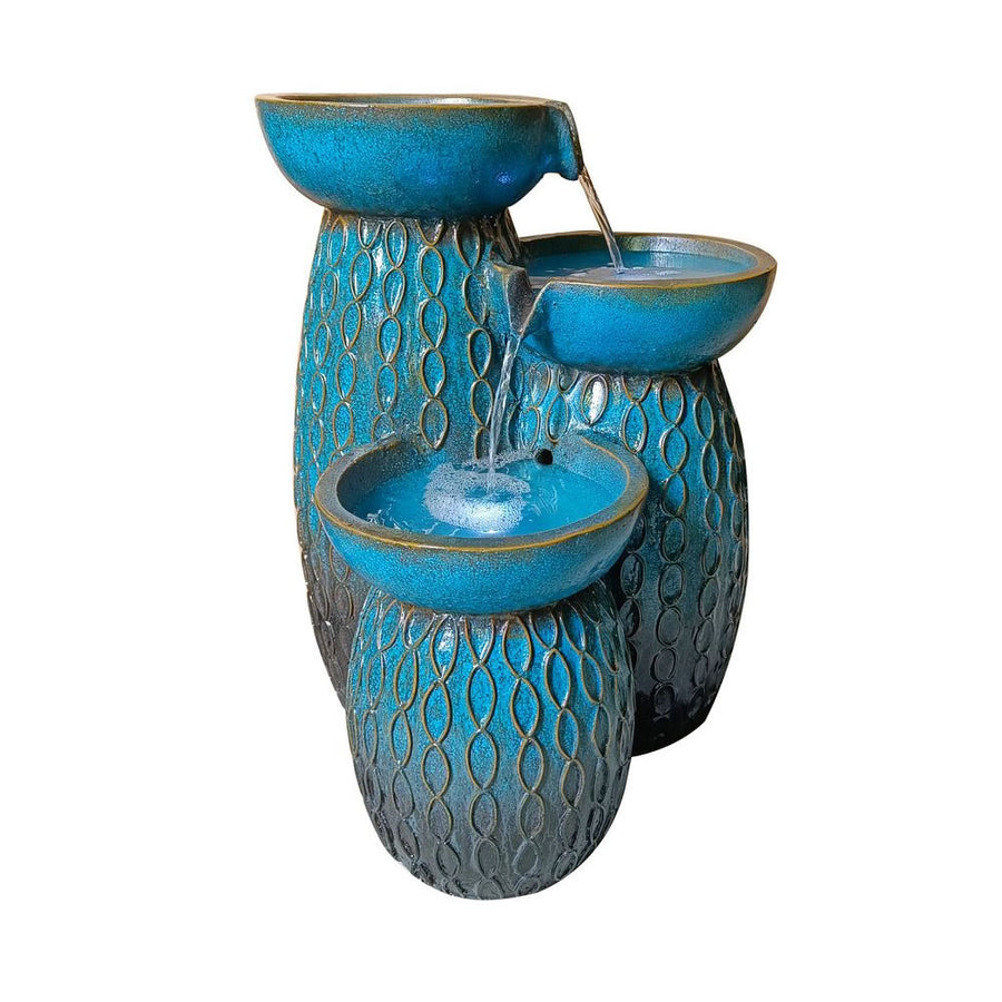Tranquility Glazed Trio Water Feature
