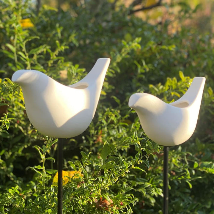 Ceramic Garden Bird Seed Feeder