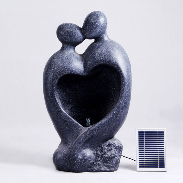 Tranquility Solar Heart Couple Water Feature