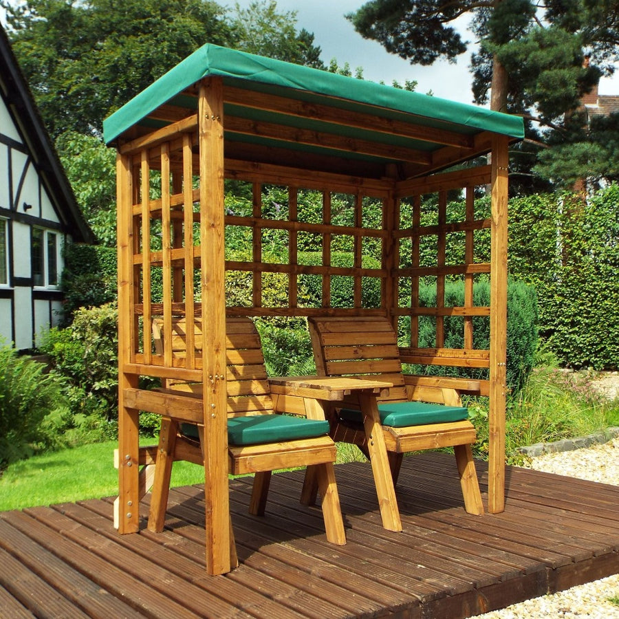 Charles Taylor Henley Twin Seat Arbour - Green