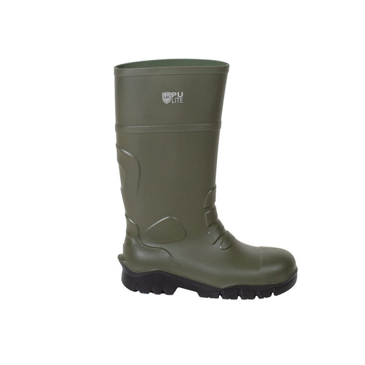 Leon Boots Company PULite Safety S5 Green Wellington Boots