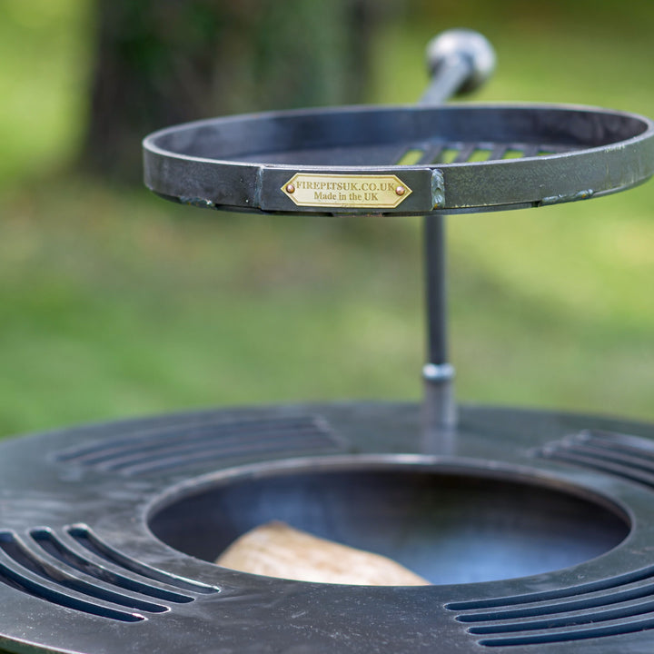 Firepits UK BBQ Ring with Warming Swing Arm