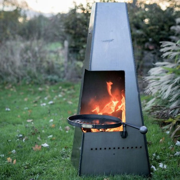 Firepits UK Piazza Chiminea with Swing Arm BBQ Rack