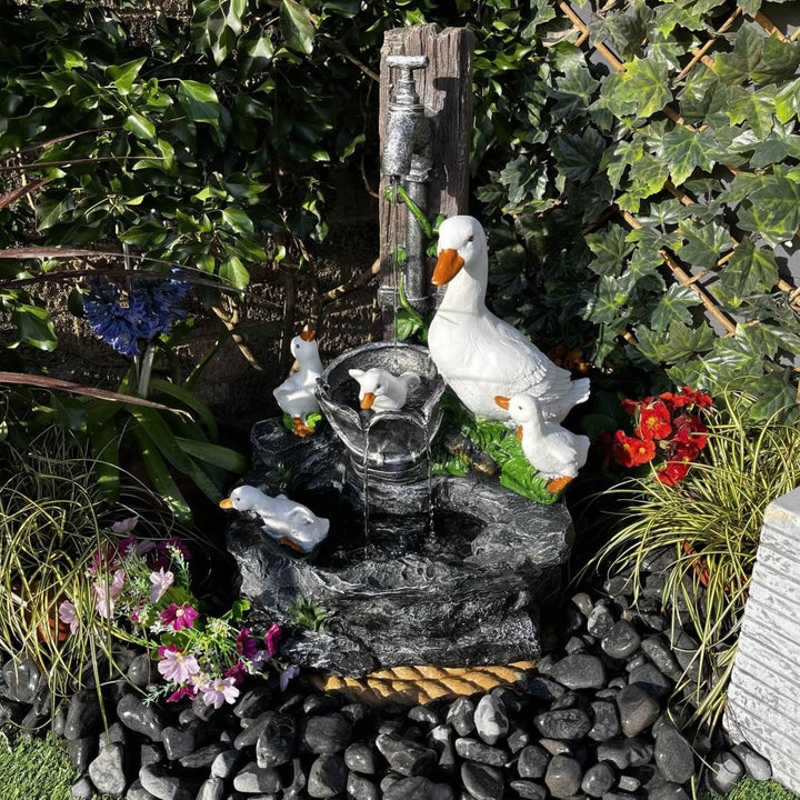 Tranquility Duck Family Water Feature