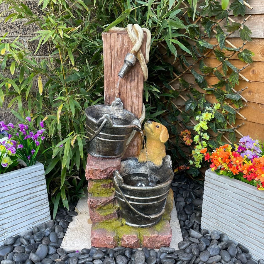 Tranquility Puppy With Hose Water Feature