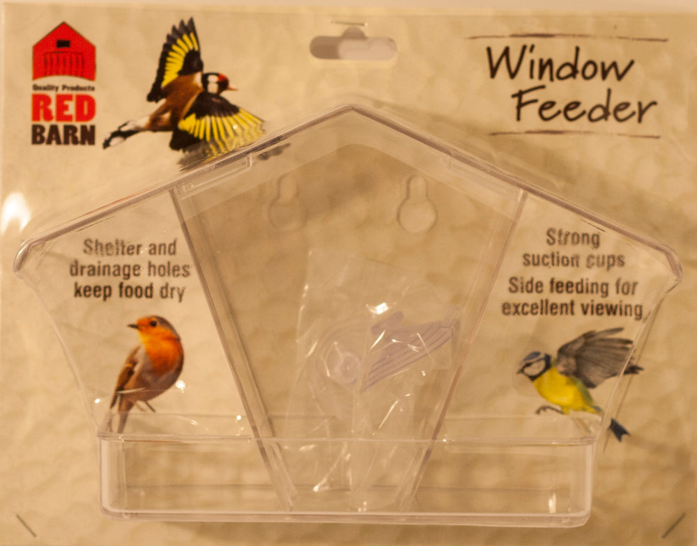 Red Barn Window Feeder