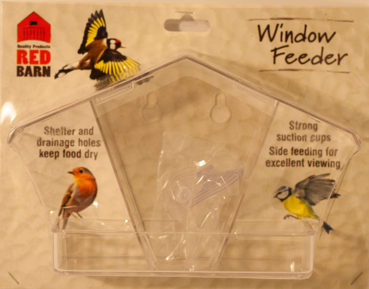 Red Barn Window Feeder