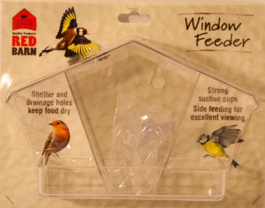 Red Barn Window Feeder