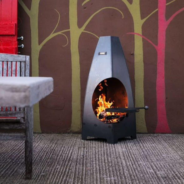 Firepits UK Circus Chiminea with Swing Arm BBQ Rack