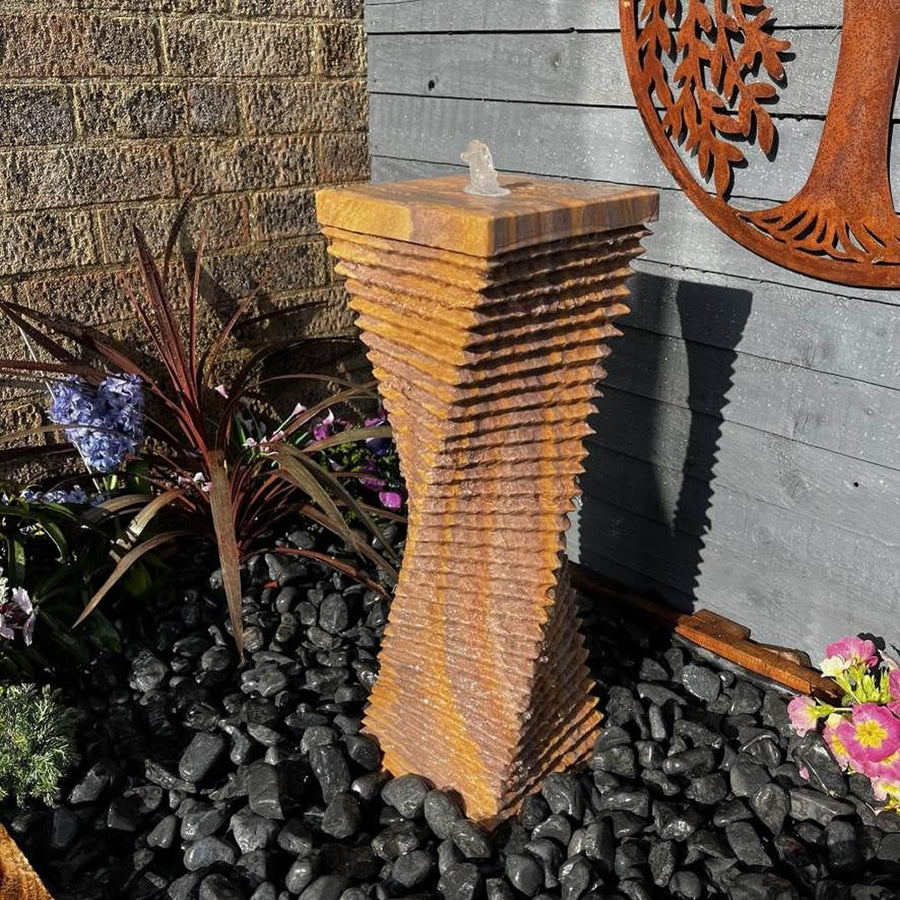 Tranquility Sandstone Twist 60cm Water Feature