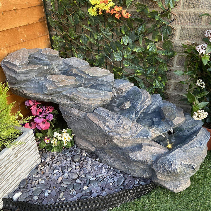 Tranquility Compact Slate Cascade Rock Water Feature