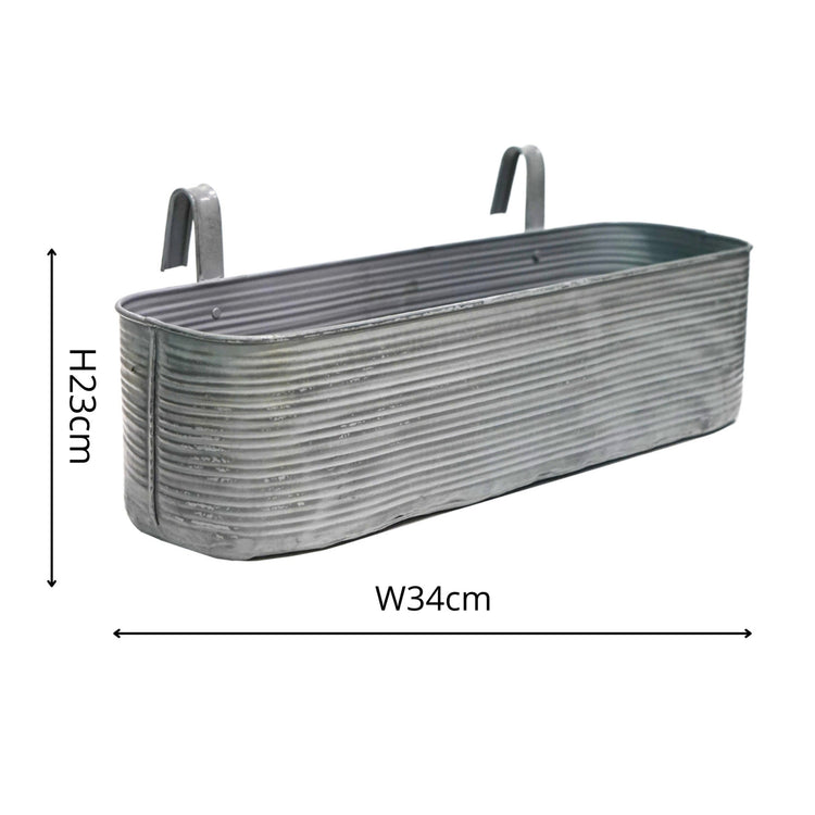 Ivyline Outdoor Matlock Metal Window Box