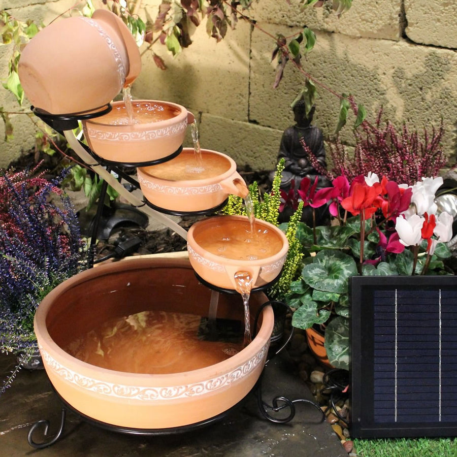 Tranquility Solar Terracotta Water Feature