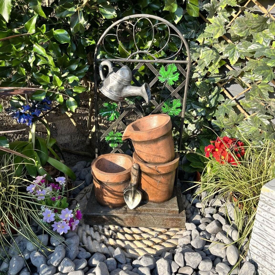 Tranquility Trellis Pots Water Feature