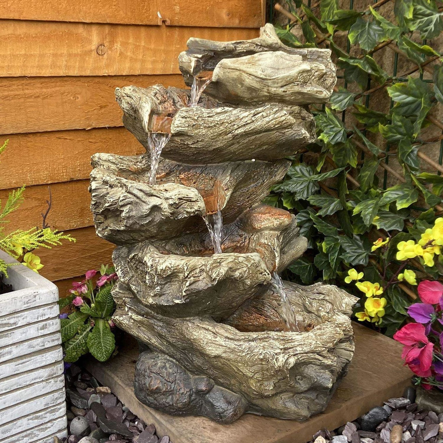 Tranquility Wildwood Falls Water Feature – Garden Wildlife