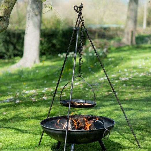 Firepits UK Tripod Cooking Rack Long Leg with Grill