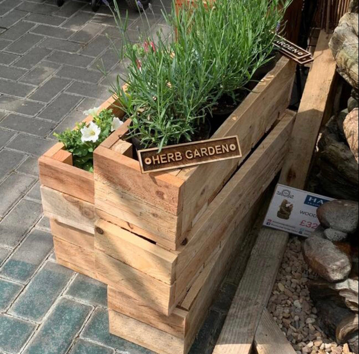 Wooden Herb Planter and Window Box