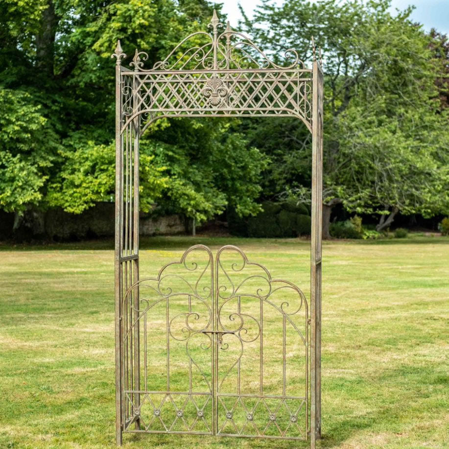 Buy Ascalon Marlborough Arch with Gates - 'Antique Green Rust' online UK