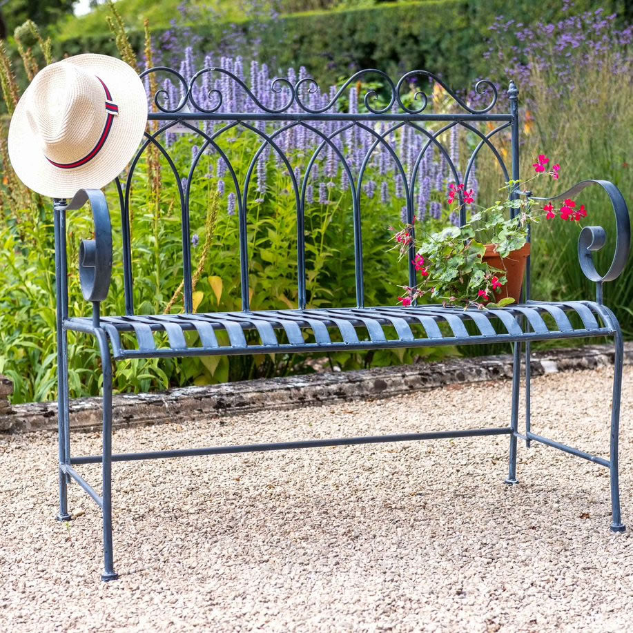 Goth Bench Ascalon Gothic Bench - 'Lead Grey' - Garden Wildlife